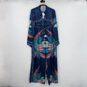 Fashion Nova Plus Breanna Satin Matching Set Pants & Button-Down Top 1X NWT